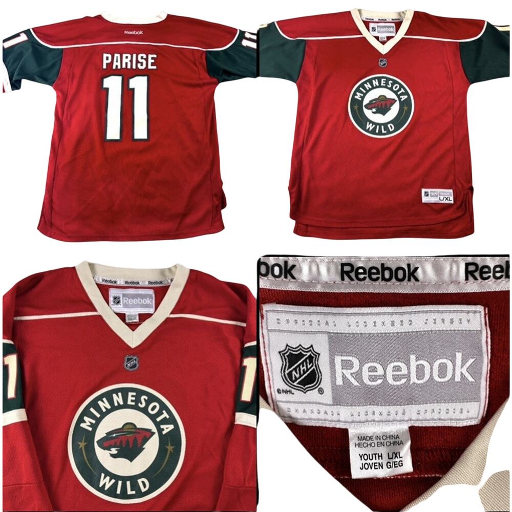 Minnesota Wild Zach Parise Youth L/XL Large‎ Hockey Jersey Reebok